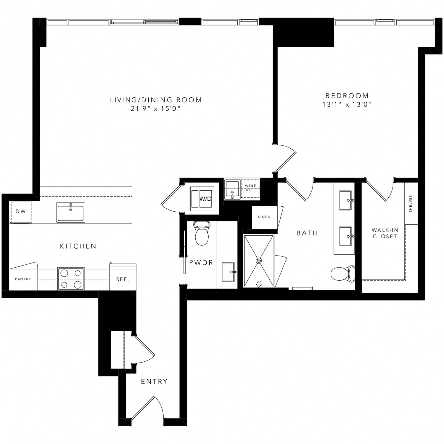 Floor plan layout diagram for PH - 6